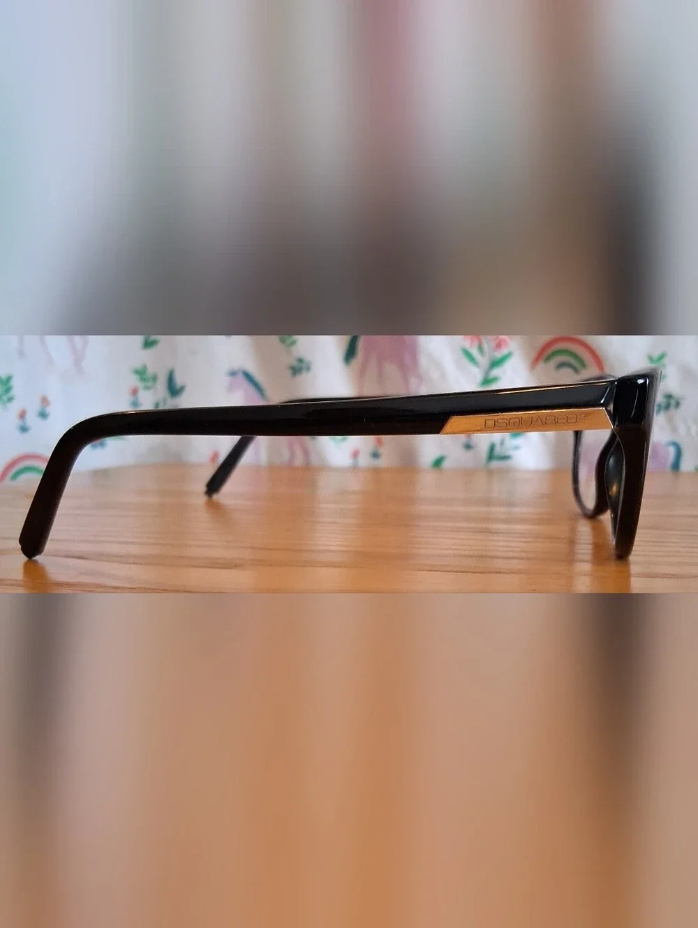 EUC DSquared2 DQ5041 Black & Silver Tone Everyday Vision Reading Glasses Frames